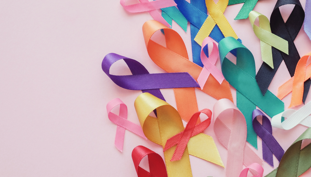 various colors of cancer awareness ribbons