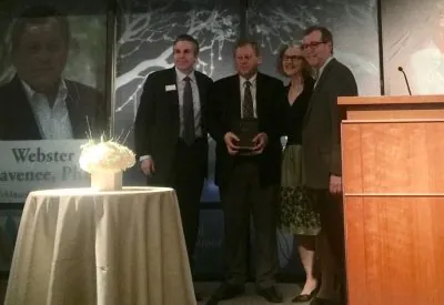 gala1 David Arons, CEO NBTS; Dr. Web Cavanee, Ludwig Cancer Research and Chairman of NFCR Scientific Advisory Board; G. Bonnie Feldman, Founder of NBTS; Dr. David Louis, Pathology Chair Mass General Hospital)