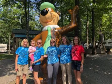 camp-cure-quigley Kathy Quigley (left) & family members: Emma Alessio held by Lynda Thayer, Alexandra Thayer, Tami Alessio & Lori Hadden