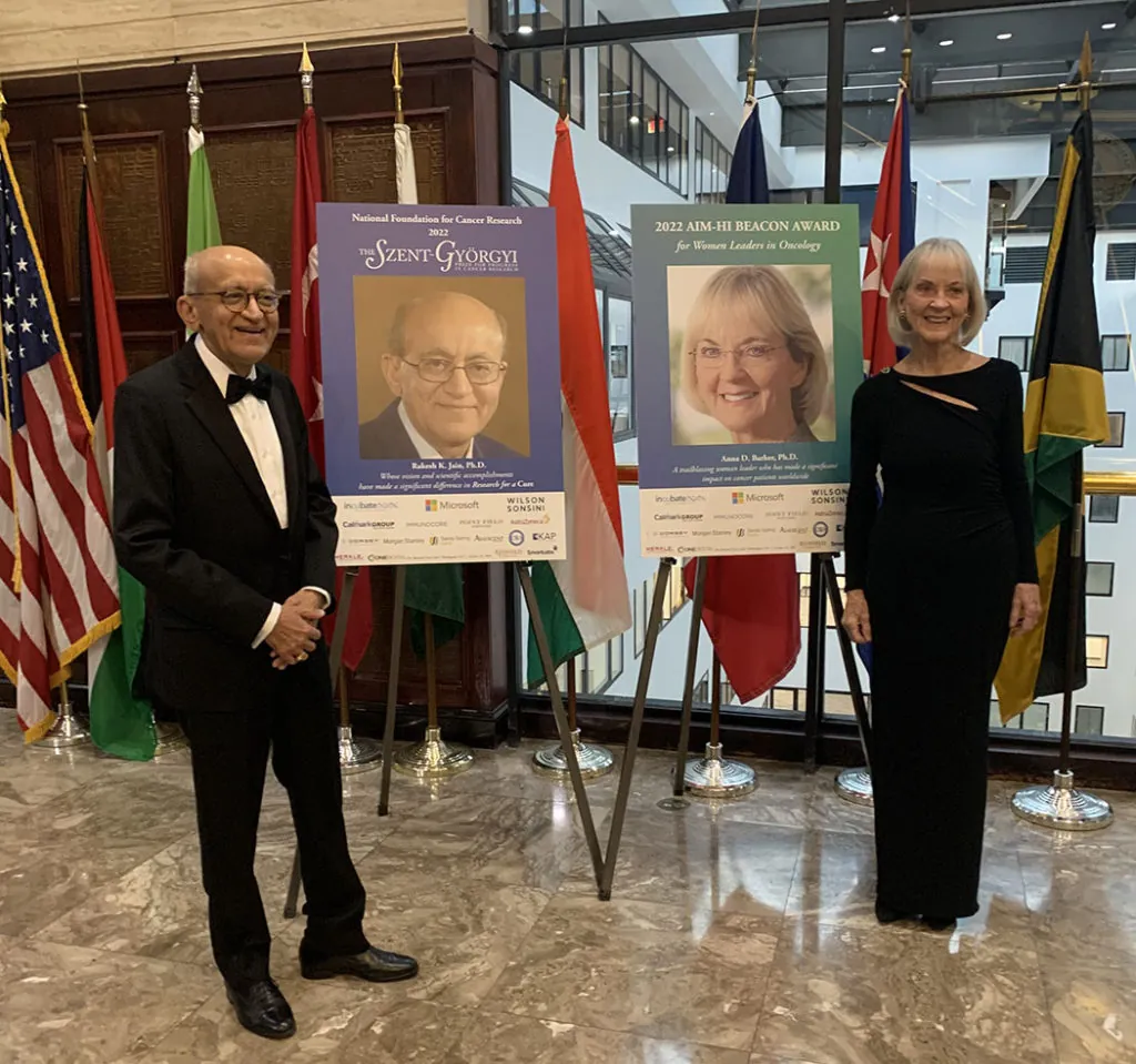 IMG_2147(1) small Rakesh K. Jain and Anna D. Barker